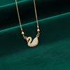 Tessara Gold-Plated Swan Zirconia Pendant