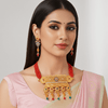 Tessara Alloy Gold-plated Multicolor Jewel Set
