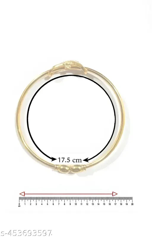 Tessara Gold-Plated Zirconia & Pink Enamel Bangle