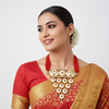 Tessara Meenakari Enamel Necklace, Red & Off-White