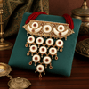 Tessara Meenakari Enamel Necklace, Red & Off-White