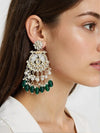 Colorful Statement Earrings with Pearl & Bead Detailing -by Tessara