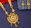 Beautiful Gold Plated Traditional Wedding Wear Long Jewellery Necklace Set