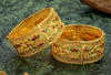 Gold Plated Traditional Rajwadi Kada Bangles