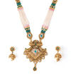 Traditional Rajputi Rajasthani Rani Haar Moti Necklace Jewellery with Earring Set