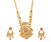 Traditional Peacock Long Necklace South Indian Wedding Fashion Jewellery Set