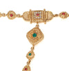 Gold Plated Traditional Rajwadi Haath Phool/Panja Bracelet with Ring