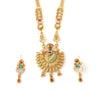 Traditional Gold Plated Forming Long Multi Layered Necklace Jewellery Set