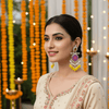 Tessara Silver-Plated Multicolor Carved Stone Earrings with Yellow Beaded Tassels