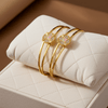 Tessara Pink Meenakari Stone-Studded Bangles, Gold-Toned