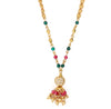 Gold Plated Ad Diamond Flower Design Fancy Chain Dokiya