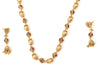 Traditionally Golden Boll Gold Plated Long Haram Necklace Set with Earring