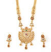 Beautiful Gold Plated Traditional Wedding Wear Long Jewellery Necklace Set