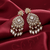 Tessara Gold-Plated Kundan & Pearl Teardrop Earrings in White
