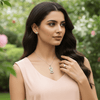 Tessara Silver Zirconia Cascade & Solitaire Pendant Set