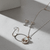 Tessara Silver-Plated AD-Studded Solitaire Pendant Set with Ring