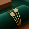 Tessara Pink Meenakari Stone-Studded Bangles, Gold-Toned