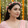 Tessara Rose Gold-Plated Black Stone & Zirconia Drop Earrings