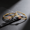 Tessara Floral Meenakari Bangles, Pink & White