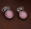 Latest Stylish Oxidised Ganesh Round Cut Stone Earrings