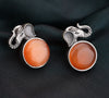 Latest Stylish Oxidised Ganesh Round Cut Stone Earrings