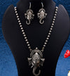 Ganesha Chain Pendant with Earrings Set
