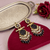 Tessara Gold-Plated Carved Stone & Pearl Drop Earrings in Black