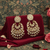 Tessara Gold-Plated Kundan & Pearl Chandbali Earrings in White