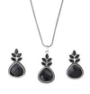 Trendy Traditional Oxidized Chain Pendant Earring Set