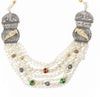 Boho Silver Oxidised Chain Pendant Long Necklace Jewellery Set