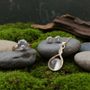 Tessara Lilac Stone-Studded Pendant Set, Gold-Toned