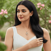 Tessara Rose Gold-Plated Interlocked Zirconia Pendant Set