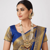 Tessara Copper Gold-plated Green, Red Jewel Set