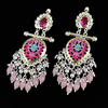 Traditional Rajasthani Meenakari Earrings with a Royal Pink Touch-by Tessara
