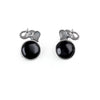 Latest Stylish Oxidised Ganesh Round Cut Stone Earrings