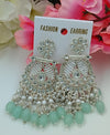 Colorful Statement Earrings with Pearl & Bead Detailing -by Tessara