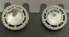 Silver-Plated Round Stud Earrings with Kundan & Crystal Accents -by Tessara