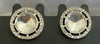 Silver-Plated Round Stud Earrings with Kundan & Crystal Accents -by Tessara