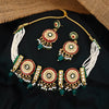 Tessara Alloy Gold-plated Multicolor Jewel Set