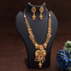 Traditional Peacock Design Antique Gold Wedding Wear Jewellery Necklace Set