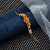 Gold Plated Traditional Flower Design Bracelet