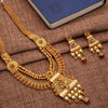 Gold Plated Traditional Designer Necklace Jewellery with Earring Set