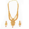 Gold Plated Traditional Designer Necklace Jewellery with Earring Set