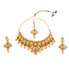 Traditional Golden Wedding Jewellery Necklace with Earring & Maangtika Set
