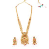 Gold Plated Long Traditional Haram Necklace Wedding Wear Jewellery Set