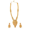 Traditional Gold Plated Bridal Temple Long Necklace Wedding Jewellery Set