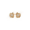 Stylish & Casual Gold Plated Apple Shape Stud Earrings