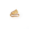 Traditional Gold Plated Leaf Design Adjustable Vanki Ring