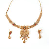 Traditional Peacock Design Antique Gold Wedding Wear Jewellery Necklace Set