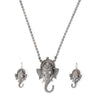 Ganesha Chain Pendant with Earrings Set